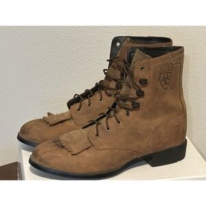 ARIAT Womens Heritage Lacer Boot Leather Packer Kilt WESTERN ROUND TOE 9 B 33525